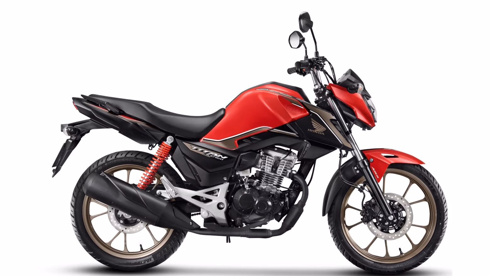 Moto Honda Nova Cg Comemorativa Vermelha Visao Total Lateral Direita - 21 de 24